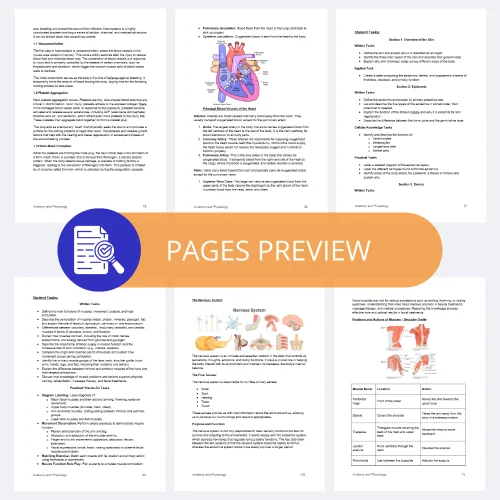 Anatomy and Physiology Editable Training Manual