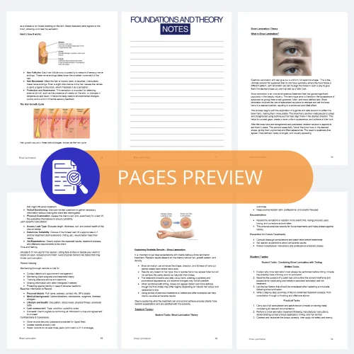 Brow Lamination Editable Training Manual (Word)