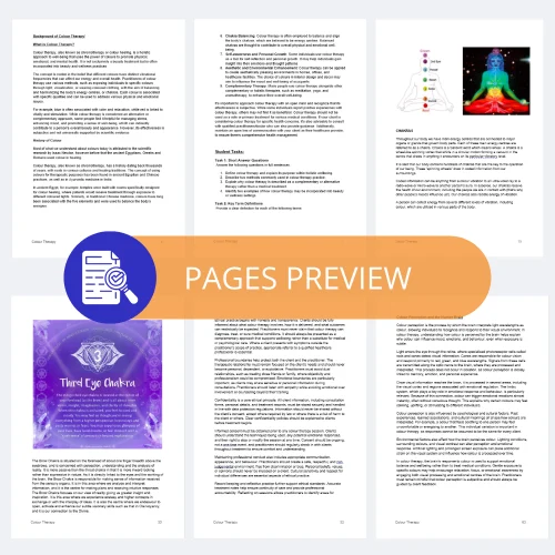 Colour Therapy Editable Training Manual