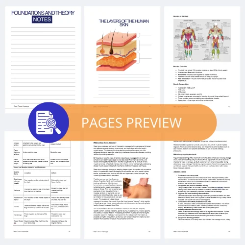 Deep Tissue Body Massage Editable Training Manual